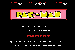 Famicom Mini 06 - Pac-Man Title Screen